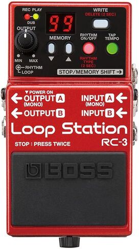 BOSS RC-5 Loop Station — modern, compact looper with first-class sound quality, 99 phrase memories, 57 rhythms and optional MIDI control. Perfect for guitar, bass, electroacoustic in Saudi Arabia