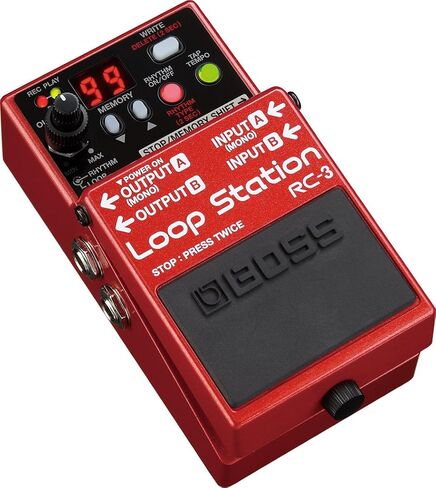 BOSS RC-5 Loop Station — modern, compact looper with first-class sound quality, 99 phrase memories, 57 rhythms and optional MIDI control. Perfect for guitar, bass, electroacoustic in Saudi Arabia
