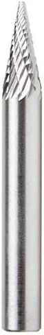 Amana Tool - BURS-220 Solid Carbide Pointed Cone Shape 1/8 Dia x 11/32 x 1/8 Shank Double in Saudi Arabia