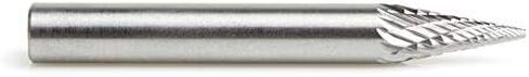 Amana Tool - BURS-220 Solid Carbide Pointed Cone Shape 1/8 Dia x 11/32 x 1/8 Shank Double in Saudi Arabia