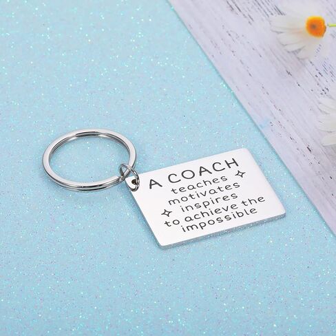 هدية عيد الميلاد للمدرب تقدير هدية للرجال النساء شكرا لك هدية سلسلة المفاتيح لكرة القدم كرة القدم الهوكي فريق البيسبول مدرب اللياقة البدنية مدرب السباحة عيد ميلاد عيد الميلاد تذكار للمدرب الرياضي in Kuwait