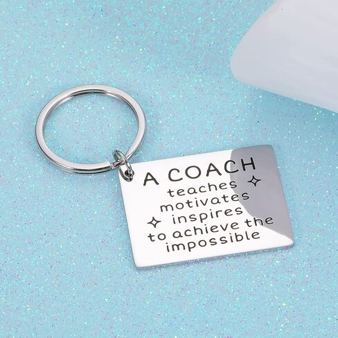 هدية عيد الميلاد للمدرب تقدير هدية للرجال النساء شكرا لك هدية سلسلة المفاتيح لكرة القدم كرة القدم الهوكي فريق البيسبول مدرب اللياقة البدنية مدرب السباحة عيد ميلاد عيد الميلاد تذكار للمدرب الرياضي in Kuwait