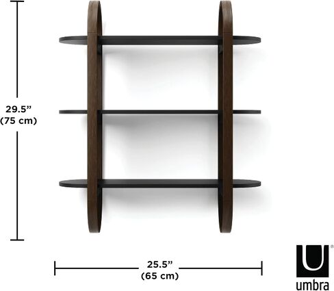 Umbra Bellwood Wall Shelf Black/Walnut in Saudi Arabia