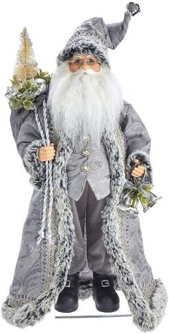 Kurt S. Adler KK0040 Santa, Silver, 18" Tall in Saudi Arabia