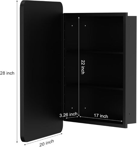 20x28 Inch Gold Metal Framed Bathroom Medicine Cabinet with Mirror Farmhouse Recessed or Surface Wall Mounted Gold Rectangular Medicine Cabinets for Bathroom in Saudi Arabia