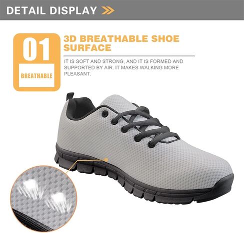 Forchrinse Grey Lion Mens Walking Shoes Comfort Non Slip Running Shoes Lightweight Athletic Sport Shoes in Kuwait