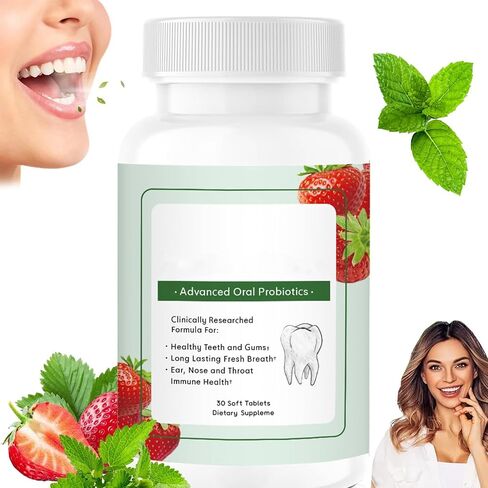 Teeth Health,Dental Formula,3.5 Billion Advanced Oral Tablets for Mouth Bad Breath,30 Tablets丨1 Month Supply (5Packs) in Saudi Arabia