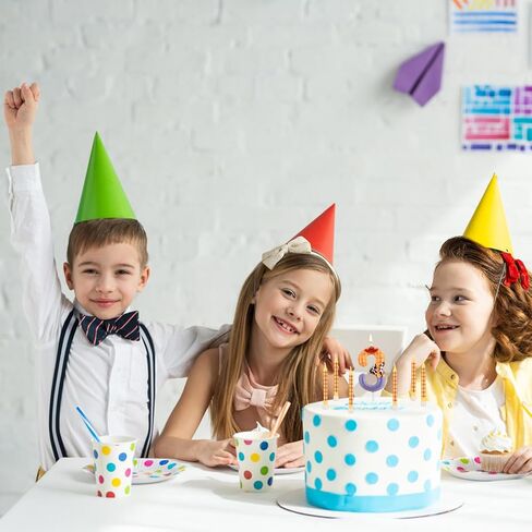 12 قطعة من الشموع المطبوعة الشبكية و1 قطعة من الشموع الرقمية، لعبة شموع كعكة عيد الميلاد بأرقام البقرة الكرتونية، شموع أرقام عيد الميلاد للأولاد والبنات لتزيين الحفلات (رقم 3) in Saudi Arabia