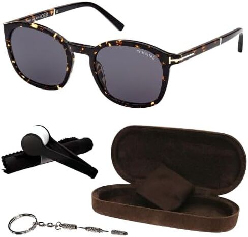 Tom Ford FT1020 JAYSON Square Shape Sunglasses + Bundle With eSHADES Eyewear Cleaning Kit in Saudi Arabia