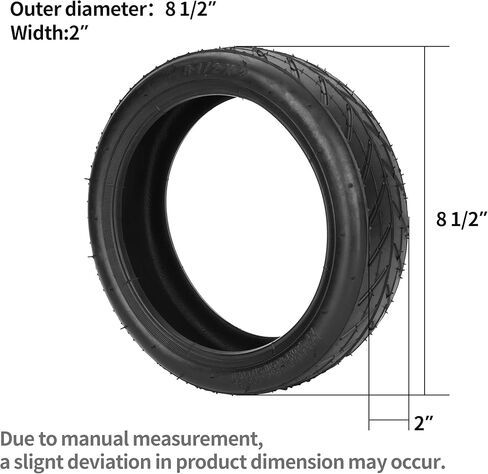 8.5 × 2 (8 1/2 ×2) استبدال مخمدات الاهتزاز المطاطية للإطار والأنبوب الداخلي متوافق مع Xiaomi M365/Pro/Gotrax سكوتر الغاز الكهربائي الصغير ودراجات الجيب Gotrax GXL V2 S2 Pro Pro2 1S MI3 in Kuwait