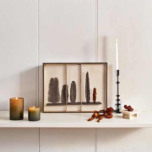 Candle Holder Stand Aluminum, Pillar Candle Holders, Black Taper Candle Holder Rounded Turned Colums, Table Centerpiece Decor for Wedding, Christmas, Party, Spa (Small) in Saudi Arabia
