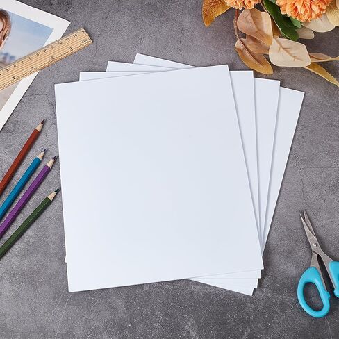 OLYCRAFT 4 Sheets White ABS Plastic Sheet 9.8x7.9 inch ABS Plastic Plates 2mm Thick Hard Plastic Sheet for Architectural Models Sand Table Building Model Material Supplies in Saudi Arabia