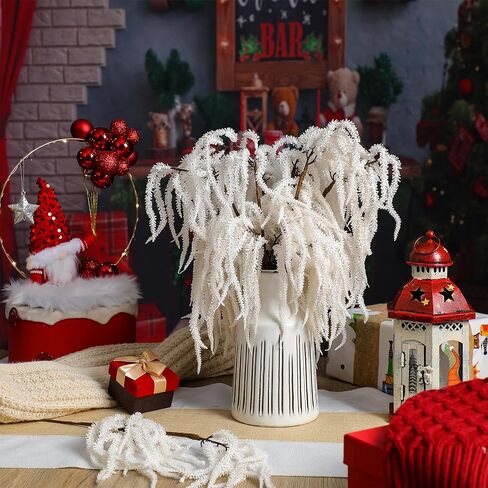 Chuangdi 12 Pcs Artificial Christmas Picks 16 Inch Birch Berry Pinecones Picks for Christmas Tree Vase Wreath for Xmas DIY Crafts Holiday Garland Floral Arrangement Home Winter Holiday Decor in Saudi Arabia