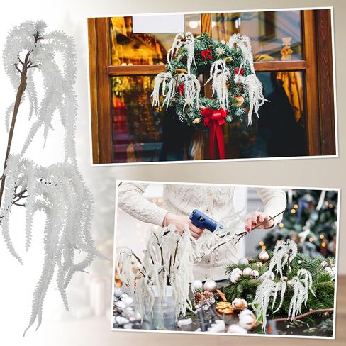 Chuangdi 12 Pcs Artificial Christmas Picks 16 Inch Birch Berry Pinecones Picks for Christmas Tree Vase Wreath for Xmas DIY Crafts Holiday Garland Floral Arrangement Home Winter Holiday Decor in Saudi Arabia