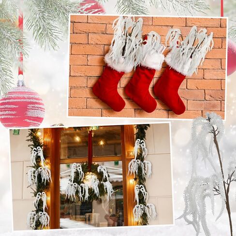 Chuangdi 12 Pcs Artificial Christmas Picks 16 Inch Birch Berry Pinecones Picks for Christmas Tree Vase Wreath for Xmas DIY Crafts Holiday Garland Floral Arrangement Home Winter Holiday Decor in Saudi Arabia