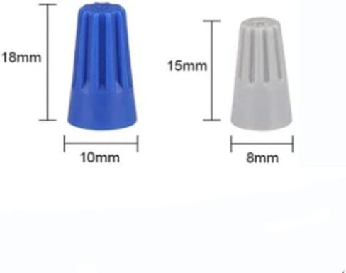 1000Pcs Electrical Wire Connectors, Wire Caps Connection Assortment, PVC Screw Terminals, Twist Nuts Caps Set for Quick Connection, Spring Insert(Grey) in Saudi Arabia
