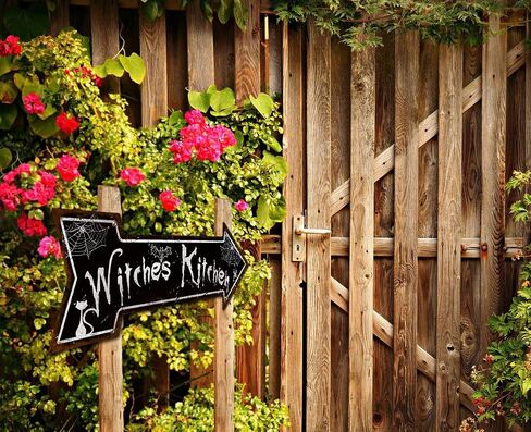 Mukuko Witches Kitchen Arrow Tin Metal Sign, Witches Kitchen Sign Wall Decor, Home Halloween Kitchen Decor, Farmhouse Signs Gothic House Decor for Home Kitchen, 6" x 18" in Saudi Arabia