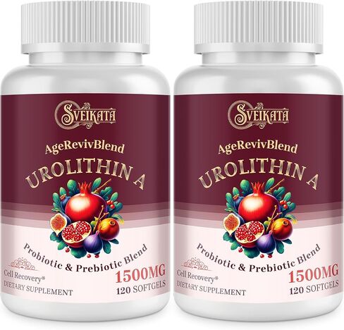 Urolithin A Supplement 1500 mg, 120 Softgels (2 Bottle) in Saudi Arabia