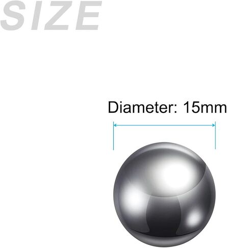 METALLIXITY Precision Balls G200 9.5mm 10pcs, 201 Stainless Steel Bearing Balls Beads - for Industry Kit, Machinery, Automotive, and DIY in Kuwait