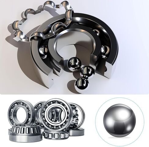 METALLIXITY Precision Balls G200 9.5mm 10pcs, 201 Stainless Steel Bearing Balls Beads - for Industry Kit, Machinery, Automotive, and DIY in Kuwait