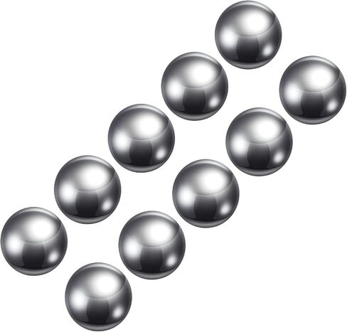 METALLIXITY Precision Balls G200 9.5mm 10pcs, 201 Stainless Steel Bearing Balls Beads - for Industry Kit, Machinery, Automotive, and DIY in Kuwait