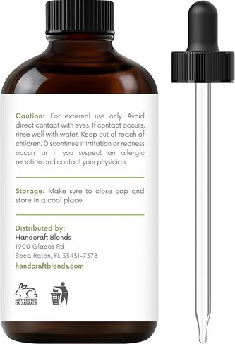 Handcraft Blends Palmarosa Essential Oil - Huge 4 Fl Oz - 100% Pure and Natural - Premium Grade with Glass Dropper in Kuwait