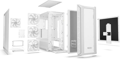 be quiet! Shadow Base 800 FX - ARGB - 4 Light Wings 140mm PWM Fans - Mid-Tower PC Gaming Case - 420mm radiators or E-ATX motherboards Support - Black - BGW63 in Saudi Arabia