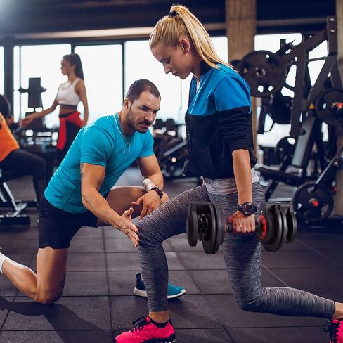 Adjustable Dumbbells Set -25/55Lb Pair Dumbbells Adjustable Weight, Adjustable Dumbbells set/single for Full Body Exercise & Fitness Home Gym in Saudi Arabia