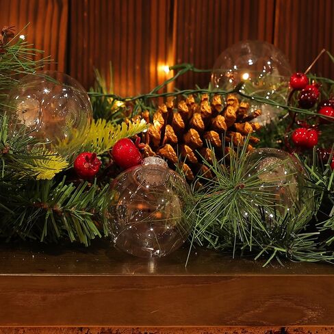 MOONET 25Pcs 2.64in Christmas Decoration Balls Shatterproof Colored Transparent Ball for Festival Wedding Home Party Decors Xmas Tree Hanging in Saudi Arabia