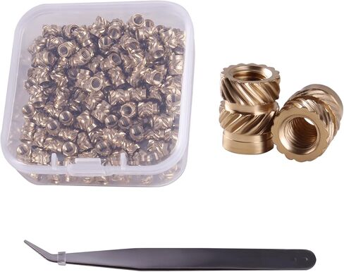 M3 Threaded Inserts 150 Pcs M3*5.7 * 4.6 mm Brass Heat Set Insert Metric Knurled Nuts for Plastic Parts and 3D Printing Components in Saudi Arabia