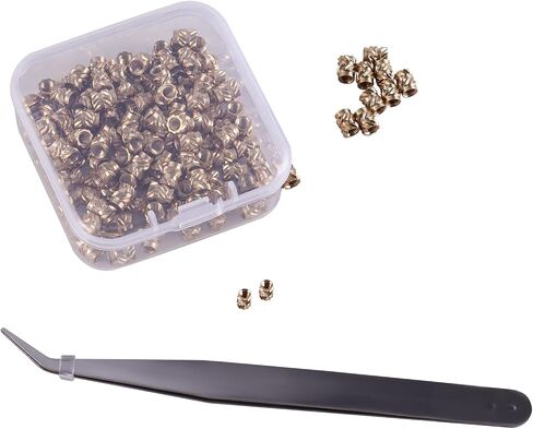 M3 Threaded Inserts 150 Pcs M3*5.7 * 4.6 mm Brass Heat Set Insert Metric Knurled Nuts for Plastic Parts and 3D Printing Components in Saudi Arabia