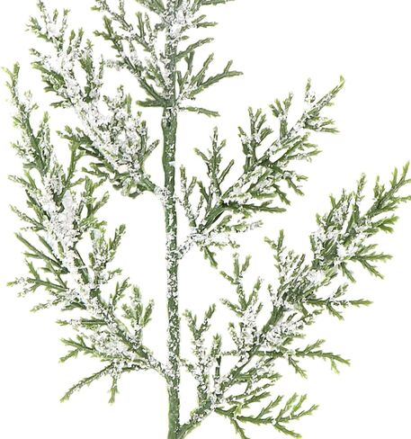 Artificial Christmas Picks, 24Pcs Christmas White Red Holly Berry Artificial Pine Needles Snowy Holly Berries Spray Christmas Flower for Floral Arrangement Winter Holiday Season Décor (24, Snow white) in Kuwait