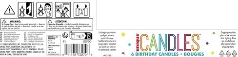 Outer Space Pick Birthday Candles (Pack of 6) - Stellar Rocket & Spaceship Designs, Perfect Space-Themed Cake Toppers for Kids & Space Enthusiasts in Saudi Arabia