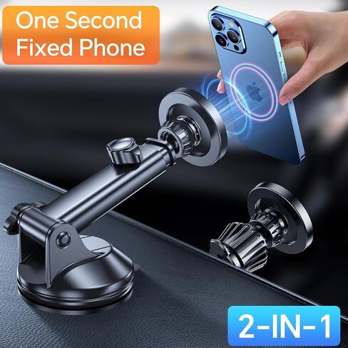for iPhone MagSafe Car Mount【 Windshield + Vent + Dash 】Window Magnetic Phone Holder Car Magsafe Accessories【20 Magnets+ Suction Cup】for iPhone 15,14,13,12,Pro,Max/Plus/Mini MagSafe Phone mount Case in Saudi Arabia