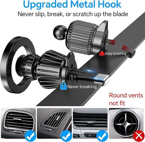 for iPhone MagSafe Car Mount【 Windshield + Vent + Dash 】Window Magnetic Phone Holder Car Magsafe Accessories【20 Magnets+ Suction Cup】for iPhone 15,14,13,12,Pro,Max/Plus/Mini MagSafe Phone mount Case in Saudi Arabia