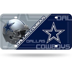 Rico Industries NFL Dallas Cowboys Unisex Dallas Cowboys License Plate Metaldallas Cowboys License Plate Metal, Team Color, One Size (6734513429)