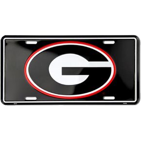 علامة Hangtime U of Georgia Bulldogs المعدنية المنقوشة تلقائيًا
