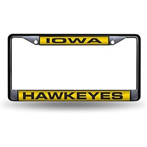 Rico Industries NCAA Black Laser Cut Chrome Frame 12" x 6" Black Laser Cut Chrome Frame - Car/Truck/SUV Automobile Accessory in Kuwait