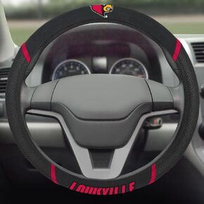 FANMATS NCAA University of Louisville Cardinals Polyester Steering Wheel Cover , 15"x15" in Saudi Arabia