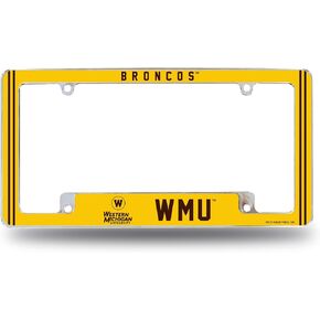 Rico Industries NCAA All Over Chrome Frame 12" x 6" Chrome All Over Automotive License Plate Frame for Car/Truck/SUV in Kuwait
