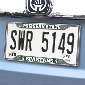 FANMATS NCAA Unisex-Adult Chrome Metal License Plate Frame