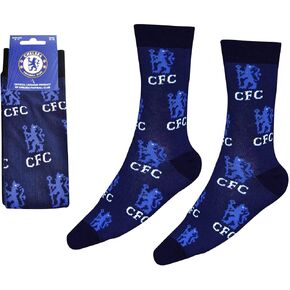 Chelsea FC Football Crest Socks Adults 8-11