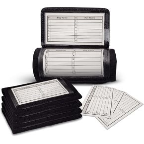 GSM Brands Quarterback (QB) Play Wristband - Youth Size - Pro Football Armband Playbook - 5 Pack (Black) in Saudi Arabia