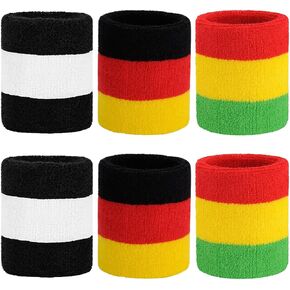BEACE Sweatbands Sports Wristband for Men & Women - Moisture Wicking Athletic Cotton Terry Cloth Sweatband for Tennis, Basketball, Running, Gym, Working Out
