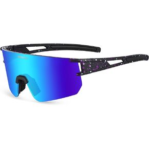 Polarized Sunglasses for Men Women, Sporty Youth Glasses with UV 400 Protection for Cycling, Baseball, Driving