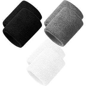 Men & Women Wristbands Terry Cloth Moisture Wicking for Sports,Tennis,Gym,Work Out