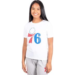 Ultra Game NBA Women's Soft Vintage Distressed Graphics T-Shirt