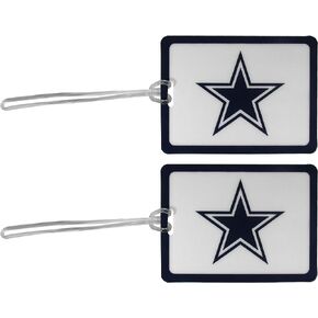 NFL Dallas Cowboys Vinyl Luggage Tag, 2pk, Blue
