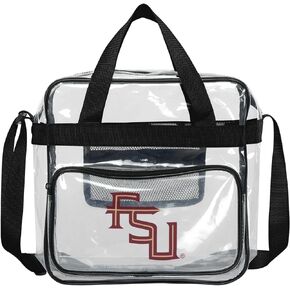 FOCO NCAA Team Logo Clear See Through Stadium High End Messenger Bag