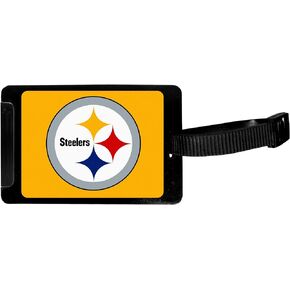 Siskiyou NFL Pittsburgh Steelers Luggage Tag , Black , 3.25"
